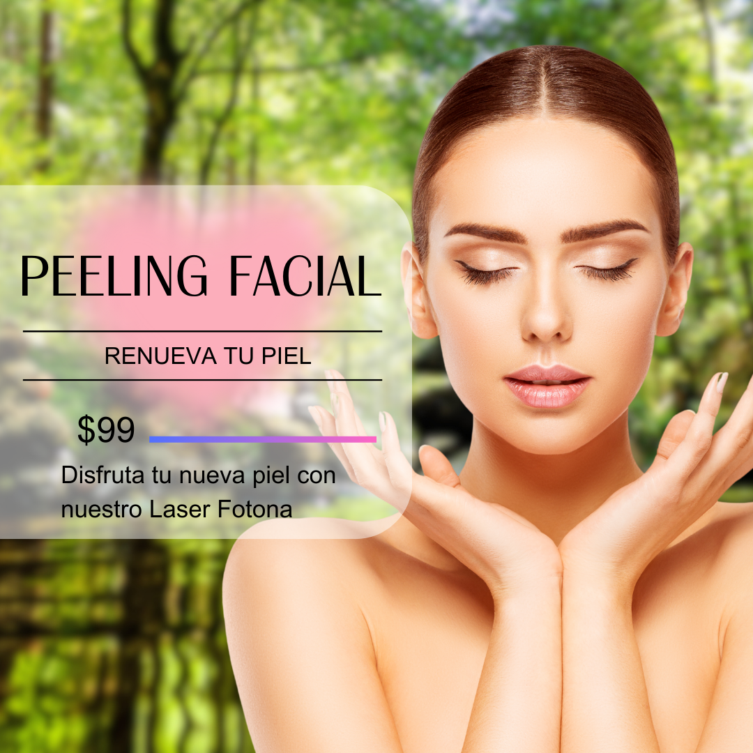 Mujer con ojos cerrados y rostro relajado en un entorno natural.